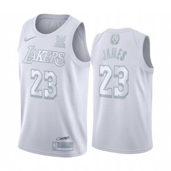 all white lakers jersey